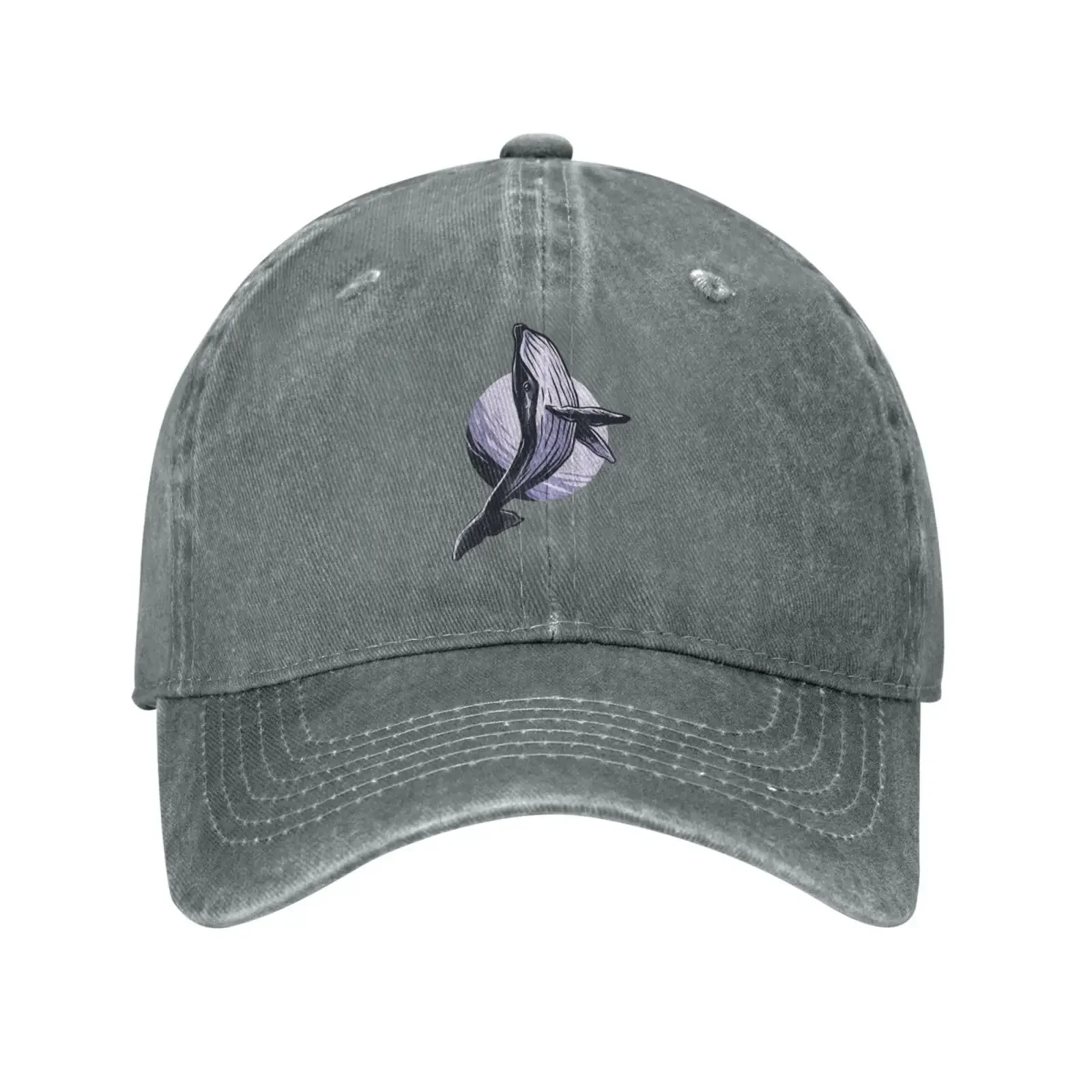 Hand Drawn Whale Baseball Cap for Men Women Vintage Trucker Hat Golf Hats Dad Hat