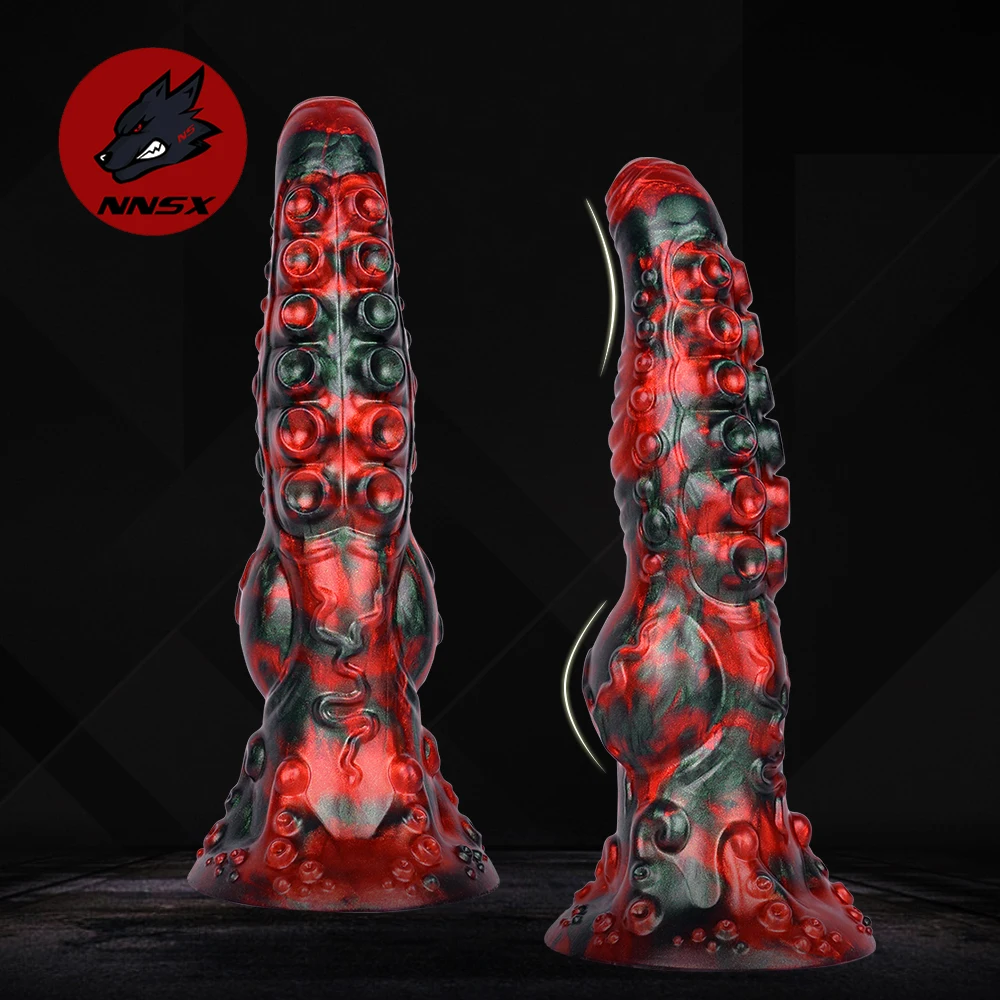 

NNSX Silicone G Spot Dildo with Sucker Octopus Fantasy Penis Anal Plug Realistic Tentacle Adult Sex Toys For Vaginal & Anal Play