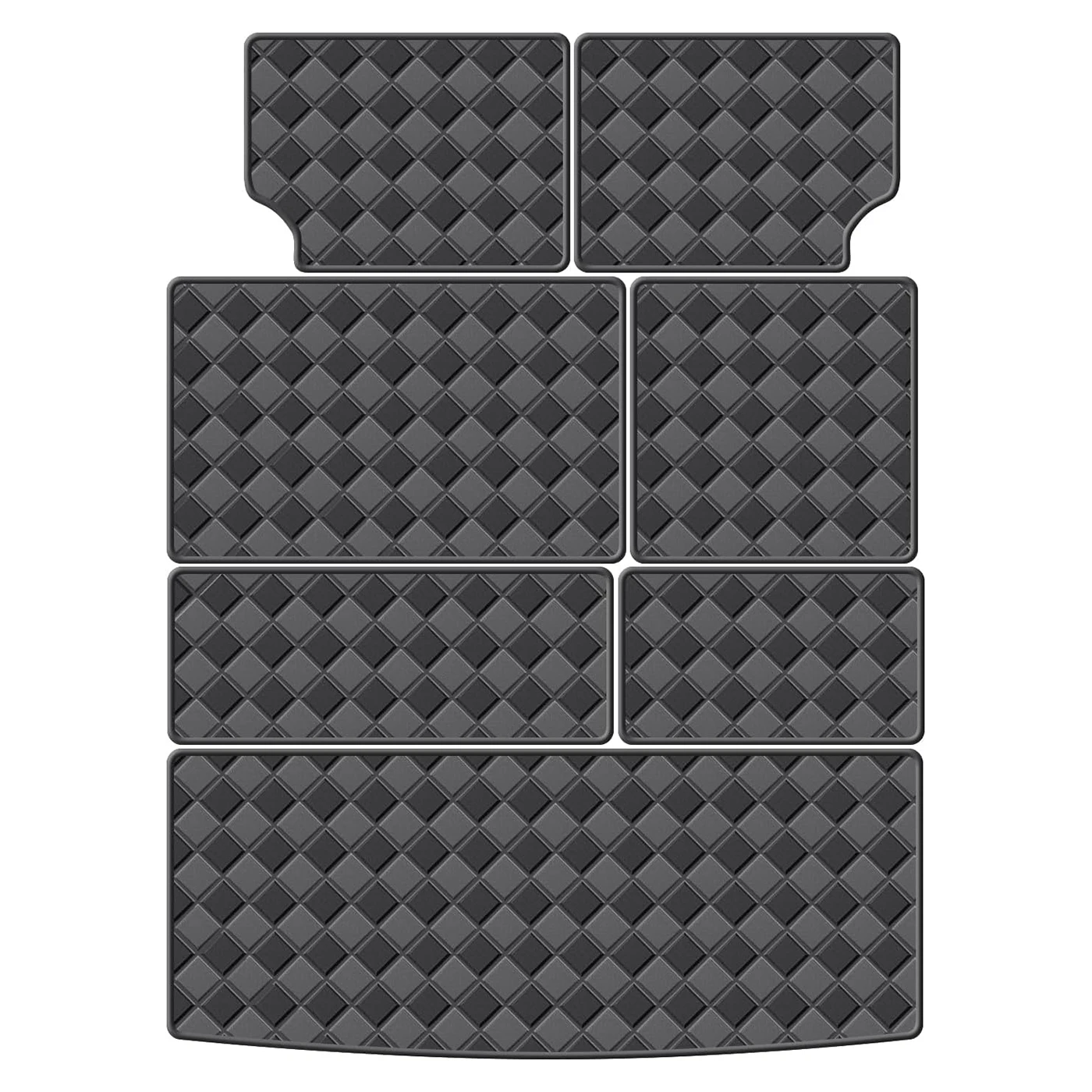 

Car Floor Trunk Cargo Mat for 2017 2024 Nissan Armada 7 Seats waterproof Liner Antiwear Antidirty