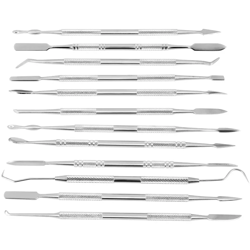 

12 Pcs Wax Carvers Set Double Ended Wax Modeling Sculpting Tools Picks Polymer Pottery Clay Carving Tool