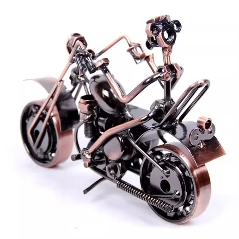 Metal motorcycle model living room decorations girls room decorations creative bedroom ornaments cute crafts