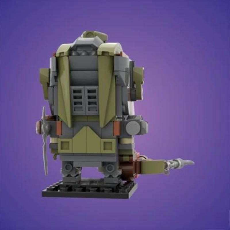 209pcs MOC DOOM Praetor Slayer BrickHeadz Model Building Blocks Christmas Gift Toys DIY 3D Collection Art Display Education