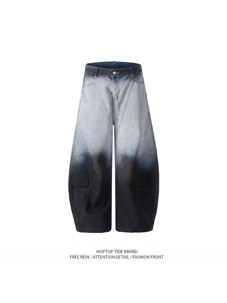 

aduated Color Jeans Loose Wide Leg Long Pants for Women Retro Sle Spring New Casual Cotton 00% Antimicrobial Straight Tube