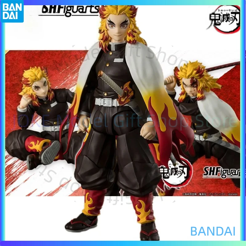 

Original Bandai S.H.Figuarts SHF Kyojuro Rengoku Demon Slayer Kimetsu no Yaiba In Stock Anime Action Collection Model Toys