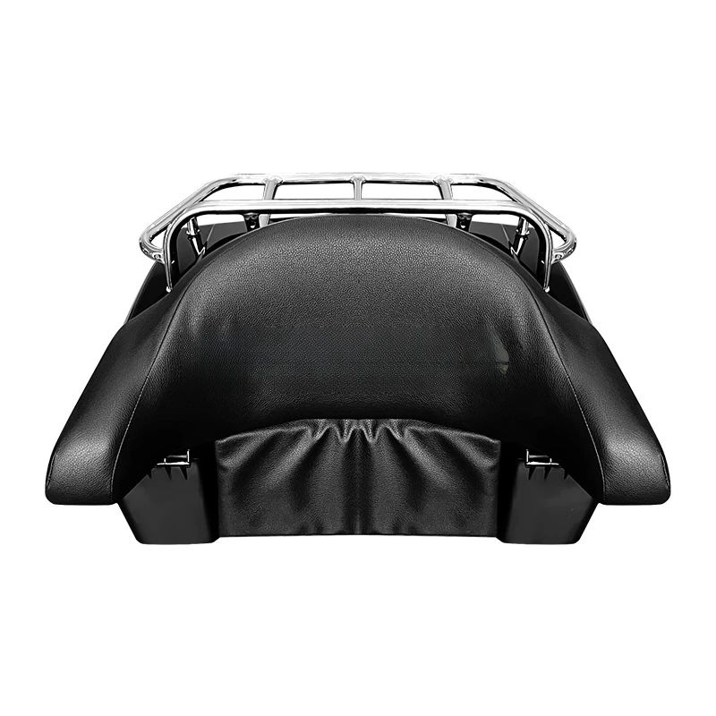 

Sturdy 48L Motorcycle Trunk Helmet Rear Tail Storage Box Universal Top Lage Cases With Backrest Pad Motorbi
