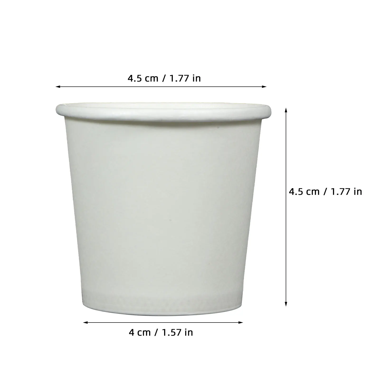 100pcs White tasting Cups Paper Cups Party Drinking Cups Disposable Paper Cups Coffee Juice Paper Cups  One-shot cups Coffee cup