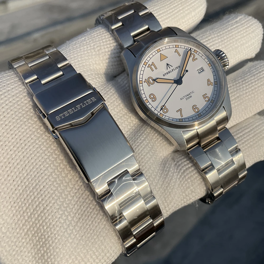STEELFLIER Official SF750A Luxury Auto Mechanical Wristwatch NH35 Movement Sapphire Crystal 20Bar Waterproof Luminous Dive Watch