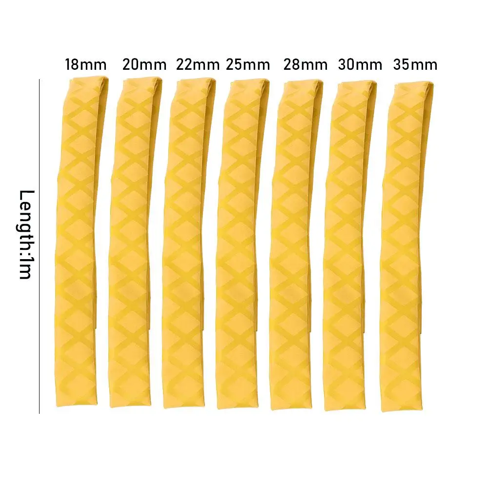 البولي أوليفين مضرب مقبض قبضة مقبض العزل مضرب بدمنتون كم أنبوب الصيد قضيب قبضة حزام الحرارة يتقلص التفاف الأنابيب #5