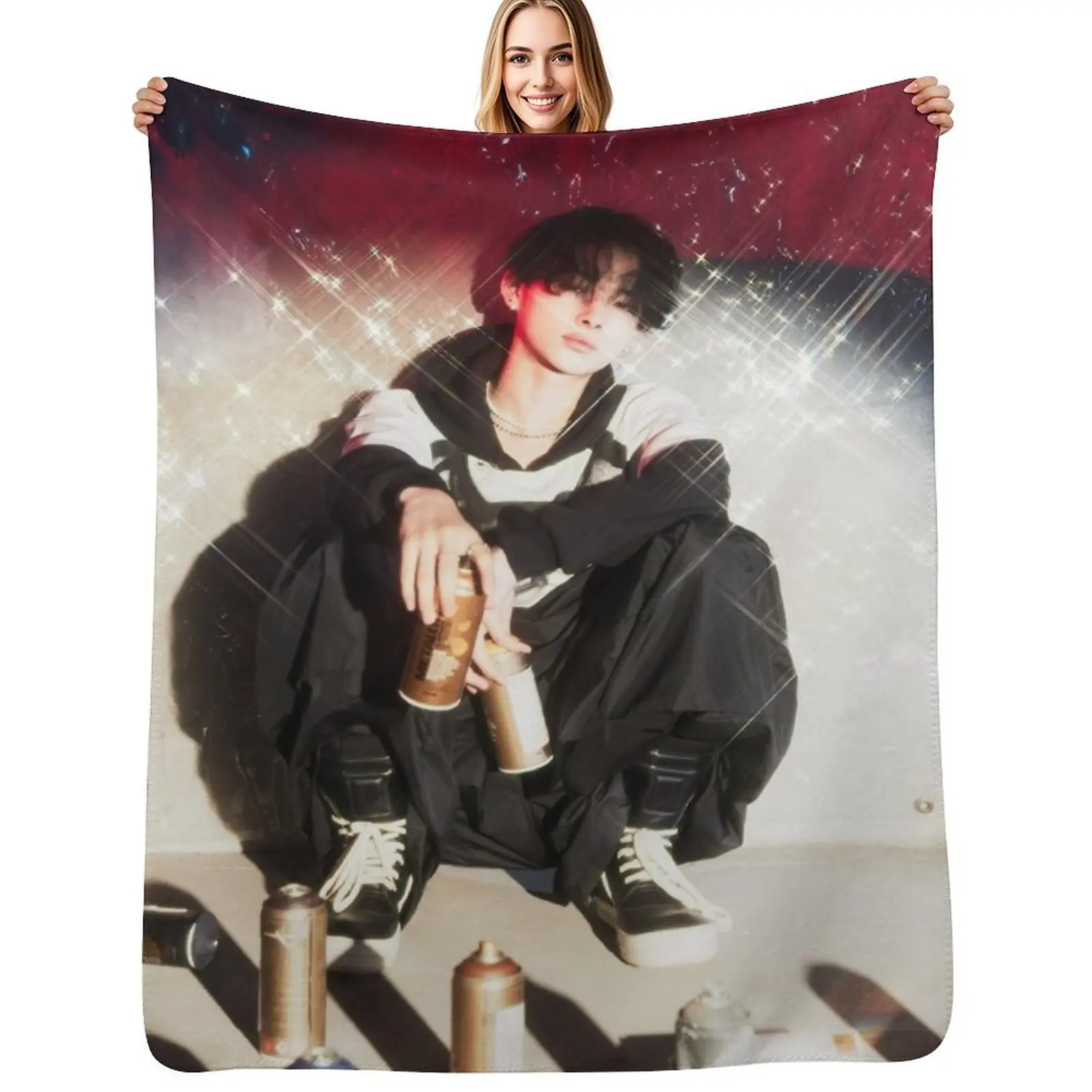 

niki Throw Blanket Multi-Purpose Retros Camping Nap Blankets