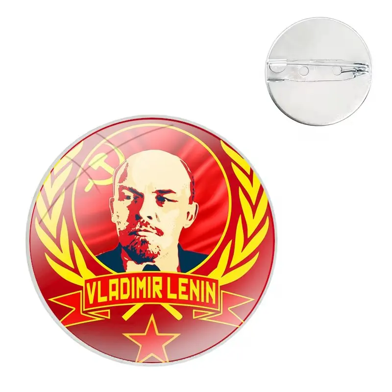 Pins Badge Metal Brooches For Clothes Backpack Decoration gift lassic CCCP Lenin Stalin The Soviet Union Poster Vintage