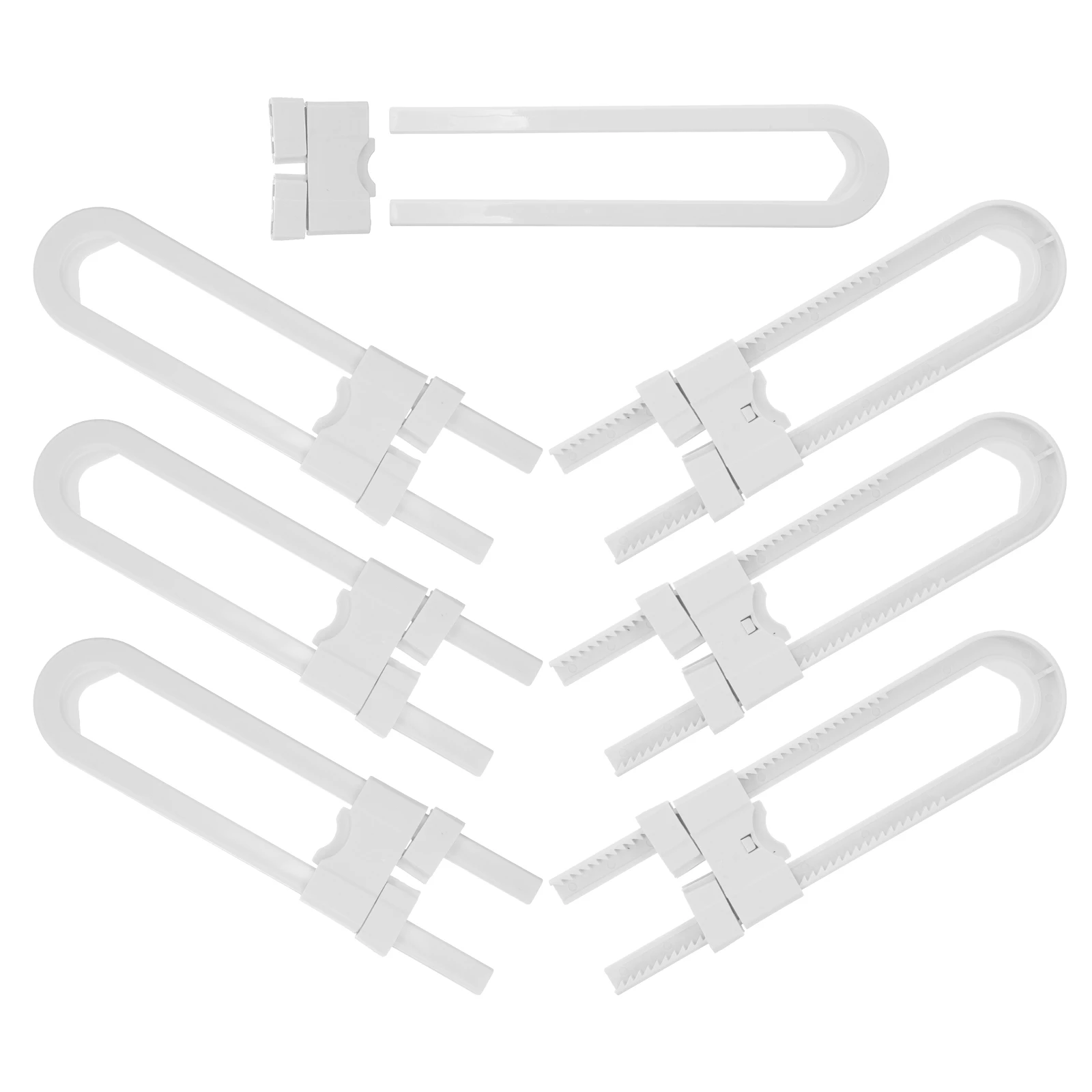 

7Pcs Durable Child Proof Drawer Locks Refrigerator Latches Drawer Locks Suitable Cupboard Doors Hardware