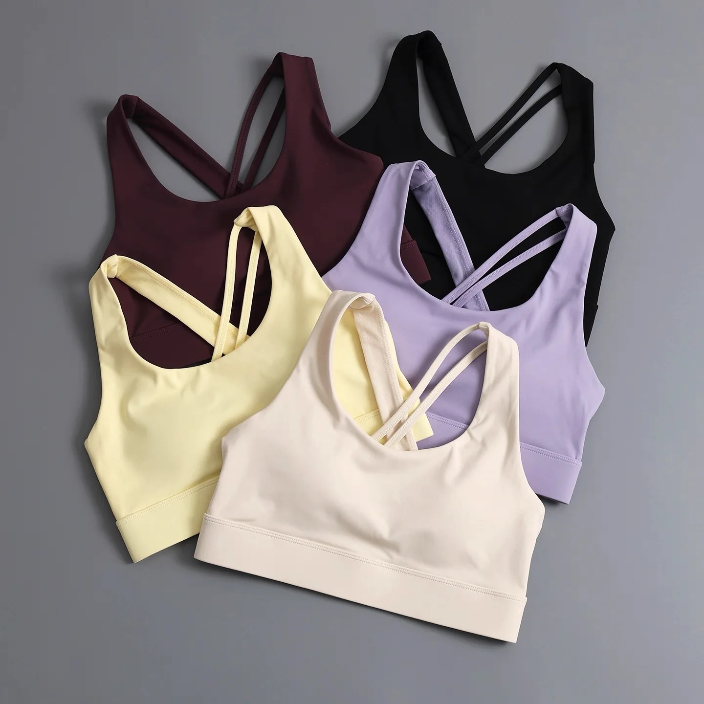 Women High Support Shockproof Sports Bra, Quick Dry Yoga Tank Top for Pilates Training and Fitness Workouts