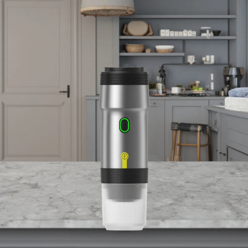 

OEM Self Heating Portable Espresso Machine Single Cup Outdoor Mini Hand Press 20 Bar Capsule Espresso Machine