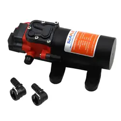 12V Boat Water Pump Micro Electric Diaphragm Water Pressur Pump 1.2 GPM 35PSI Self-priming Water Pumps for RV Car Marine Yacht