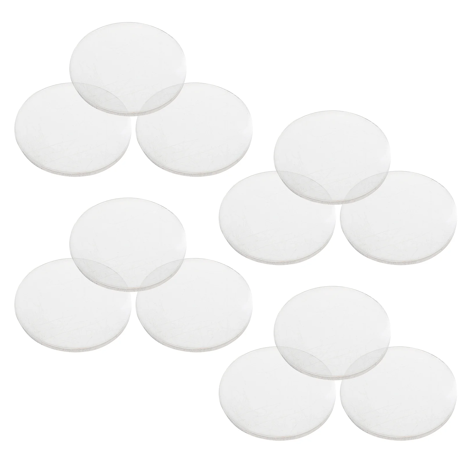 12 Pcs Magnifier Magnifying Mirror Optical Lens Kit for Physics Teaching Small Acrylic Telescope Biconvex