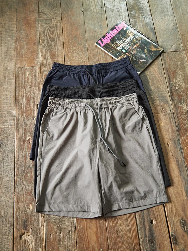 

Мужские летние брюки-шорты в стиле ретро, прямые, сухие, для бега и активного отдыха