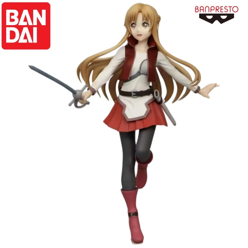 Bandai In Stock Original Banpresto Yuuki Asuna Doll Brand New Boxed Action Figure Animation Peripherals Anime Characters Garage