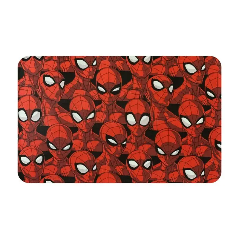 Custom Animated Anime Spider Man Floor Door Bathroom Kitchen Mat Anti-Slip Spider Doormat Living Room Entrance Carpet Rug