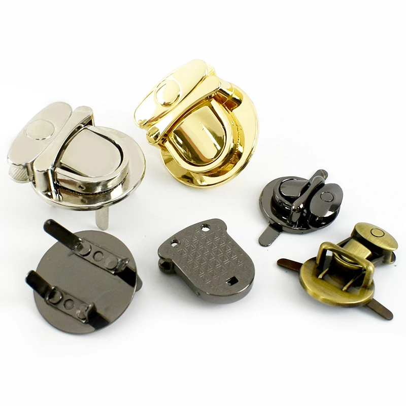 

1/2/4Pcs Metal Buckle Circular Rotating Lock Buckles Women's Handbag Safety Clasp Wallet Closure Clasps DIY Luggage Accessories