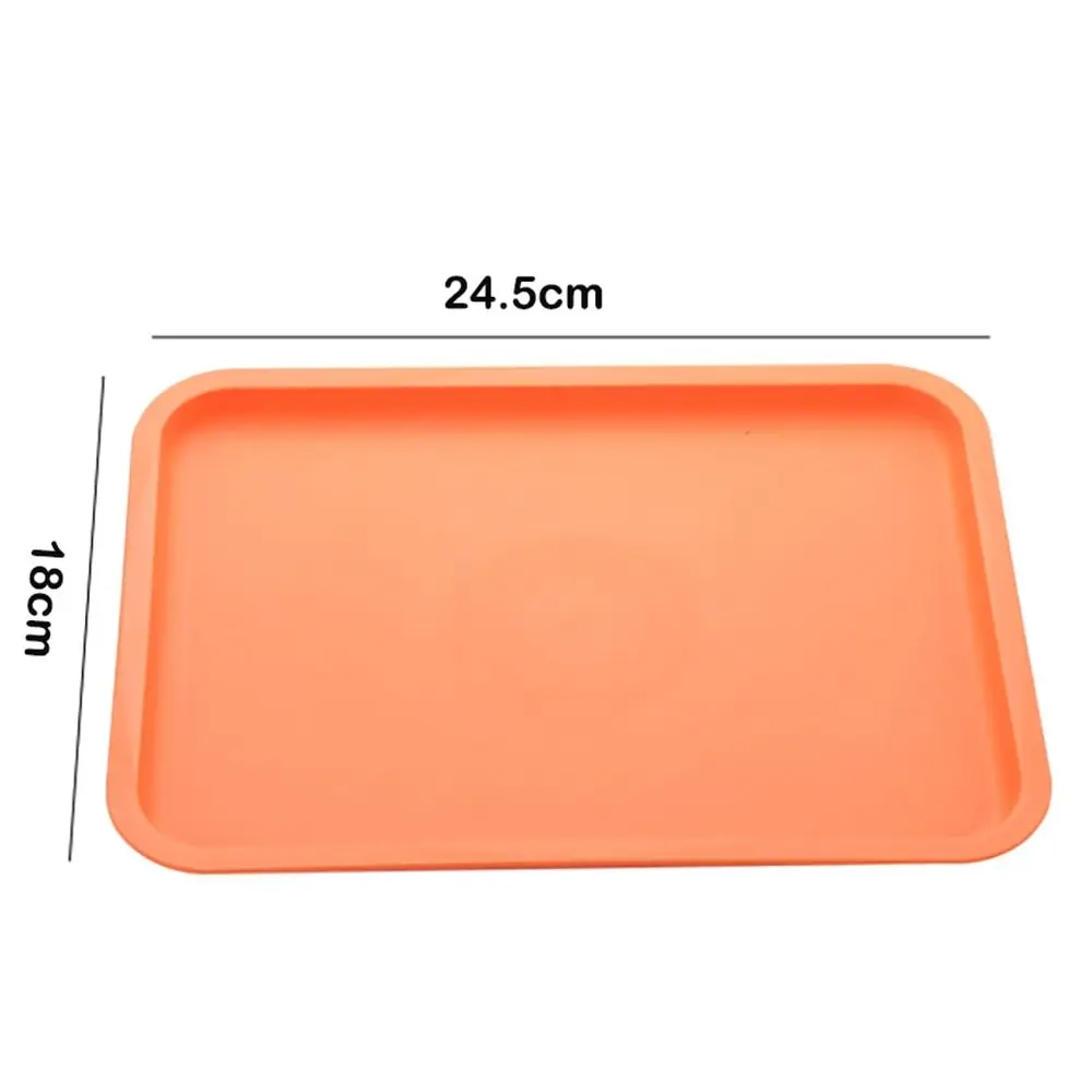 Nordic PP Pallet Plastic Tray Food Bread Pan Rectangular Storage Household Kitchen Supplies Hotel Service Tray Dessert