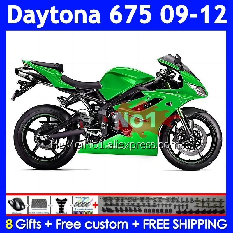 OEM Body For Triumph Daytona 675 Daytona-675 2009 2010 2011 2012 Stock green 322No.81 Daytona675 09 10 11 12 Injection Fairing
