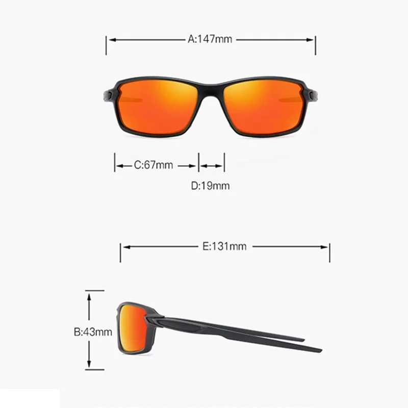 High Quality Outdoor Polarized Sunglasses Men Vintage Square Eyeglasses Mirror Anti-glare Driver\'s Sun Glasses for Male Female