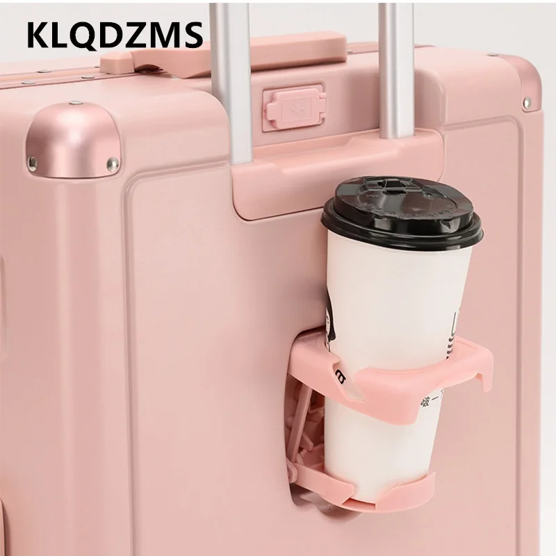 KLQDZMS ABS+PC Suitcase USB Charging Multi-function Trolley Case 20