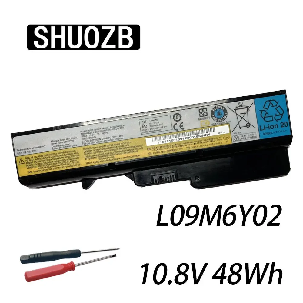 

Аккумулятор SHUOZB L09M6Y02 для ноутбука Lenovo G460 G465 G470 G475 G560 G565 G570 G575 G770 Z460 L10M6F21 L09S6Y02 L09L6Y02 10,8 V