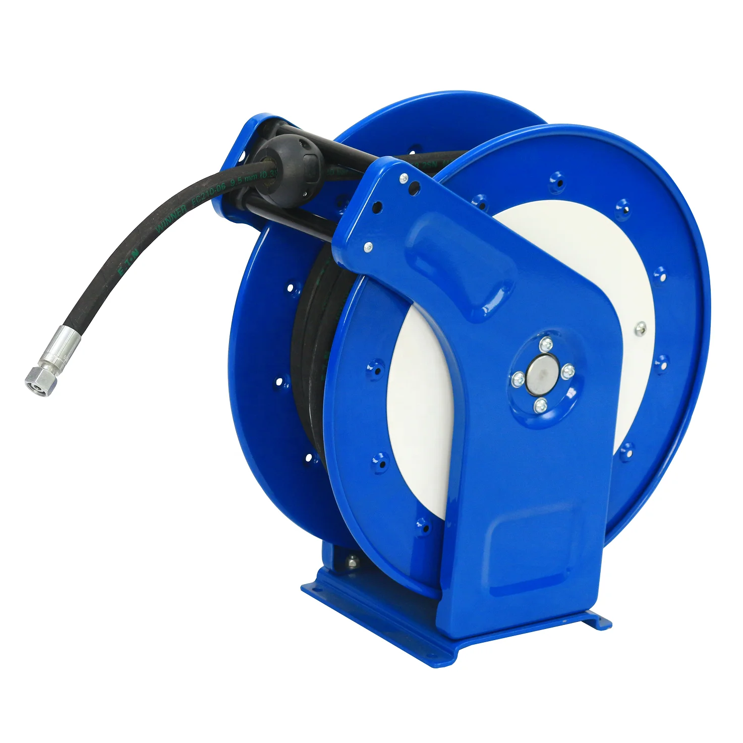 Spring Driven Self-retracting Industrial High Pressure Cleaning Hose Reel for Car Street Washing and Fire Fighting