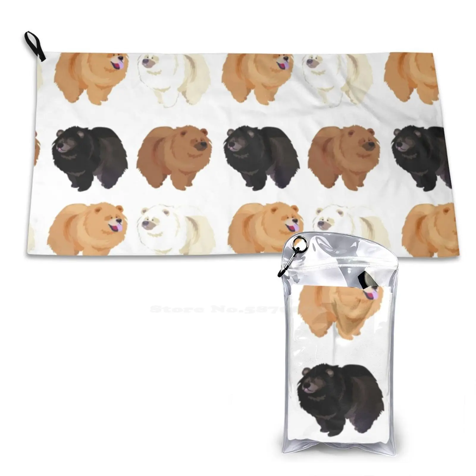 Chow Chow Soft Towel Quick Dry Beach Towel Chow Chow Colors Breed Dog Pets Friend Cute Funny Pretty Furry Passion Case Animals