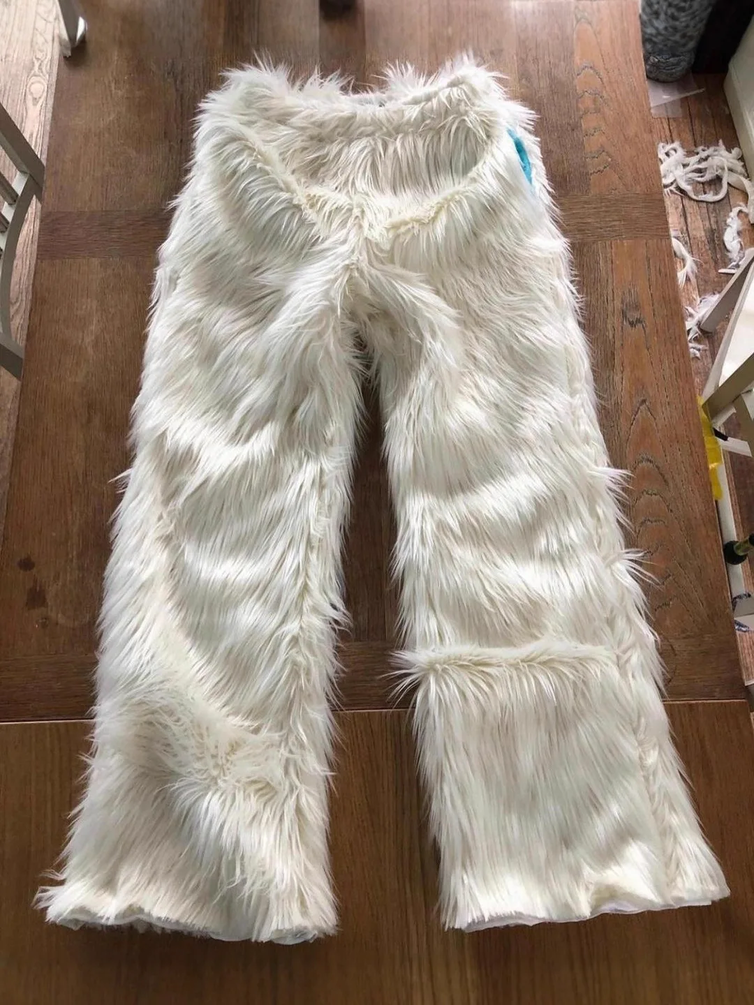 Retro Y2K Plush Loose Pants American Street Hip Hop Gothic Trendy Casual Trousers with Personalized Design Sense