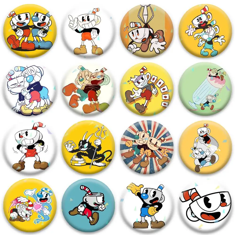 Значки-c-cuphead-нишевый-дизайн-броши-для-рюкзаков-значки-на-лацкан-креативные-аксессуары