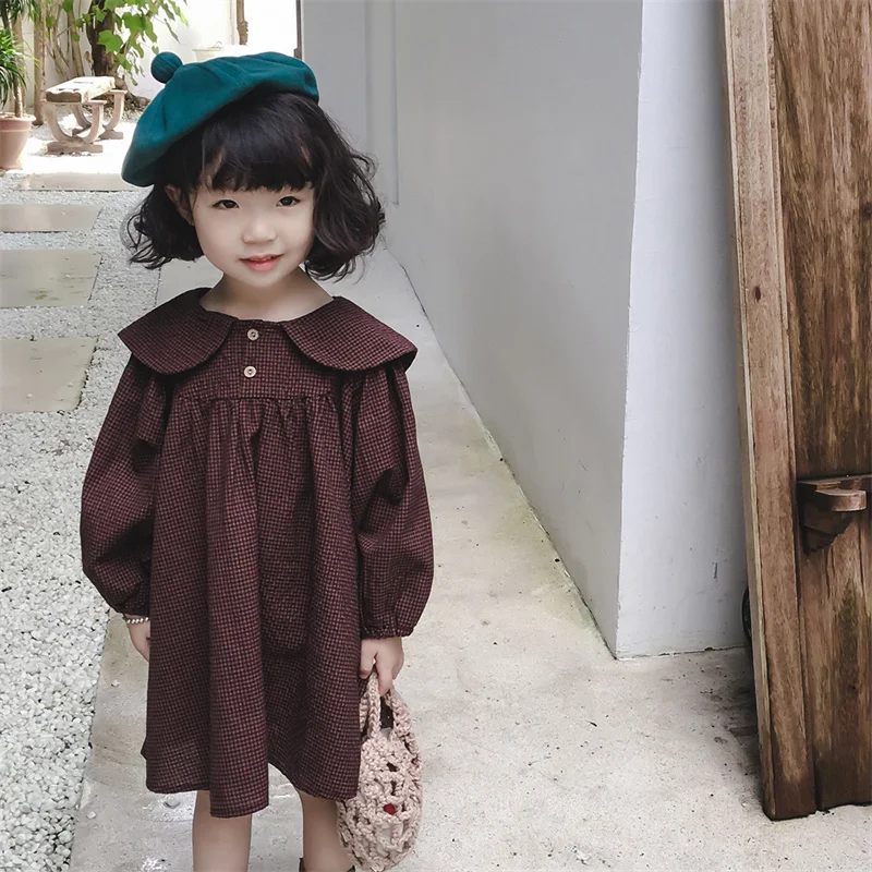 

Girl Dress Kids Baby Party Evening Gown 2023 Cute Spring Autumn Cotton Flower Girl Dress Vestido Robe Fille Children Clothing