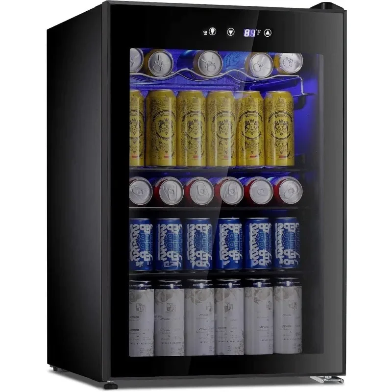 Antarctic Star Beverage Cooler 145 Can Mini Fridge Glass Door