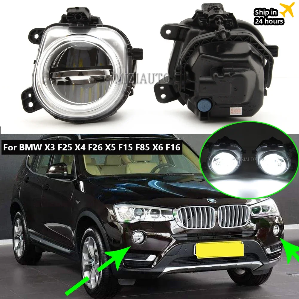 

Led Fog Lights For BMW X3 F25 2015-2017 X4 F26 2015-2018 X6 F16 2015-2019 Lamp Assembly 63177317252 63177317251 Car Part