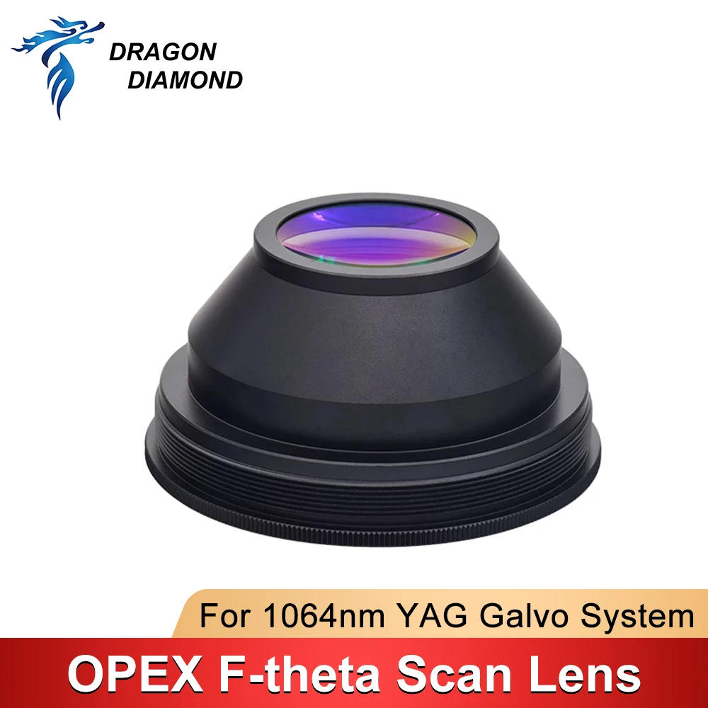 OPEX F-theta Scan Lens For 1064nm YAG Fiber Laser Galvo System 70X70 150X150 300X300 Scanner Field Fiber Focus Lens