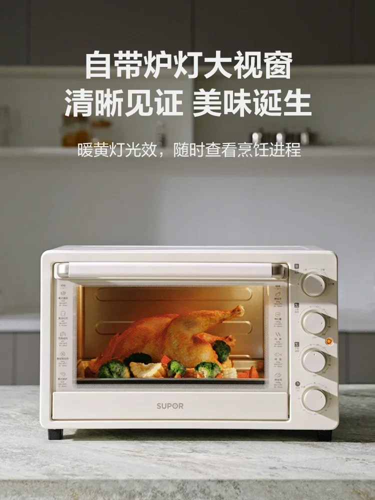 220V Multifunctional Electric Cake Oven with Large 35L Capacity for Home Use