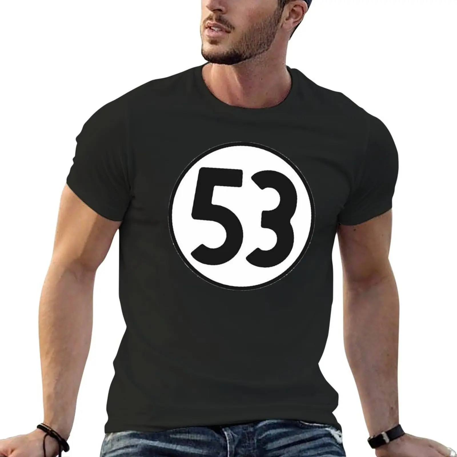 Herbie's 53 symbol T-Shirt for a boy vintage graphic tee rapper graphic tees cotton t shirt men