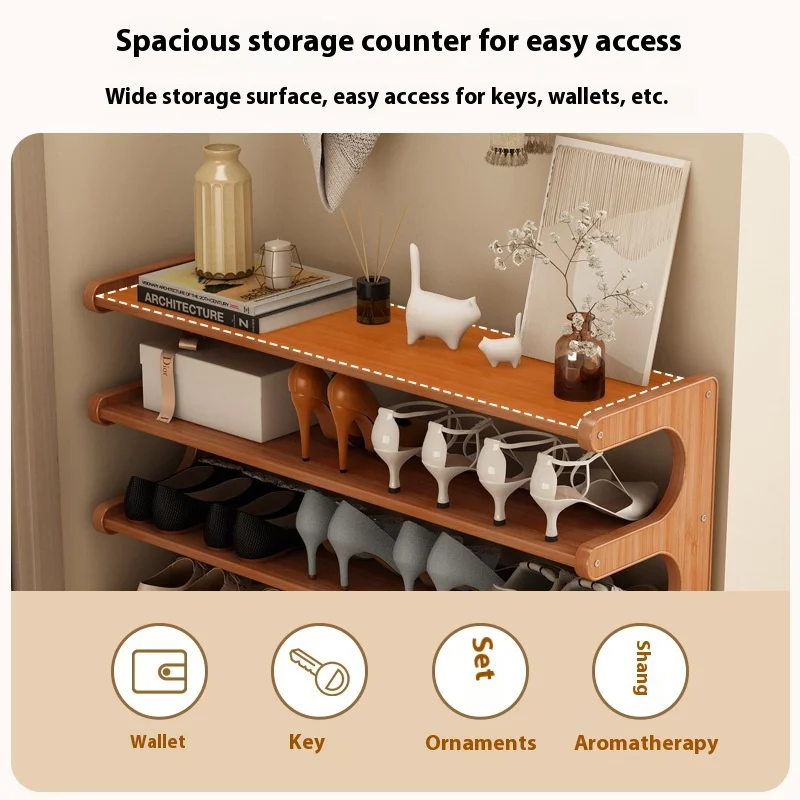 جديد 80 سنتيمتر رف الأحذية واسعة الجرف مدخل بسيط المنزلية اقتصادية 6 الطبقة خزانة خذاء عنبر الرف غرفة نوم التخزين المنظم