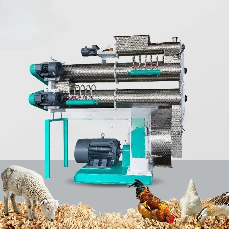 High Productivity Animal Feed Pellet Machine for Poultry Livestock Cattle Sheep Pig Chicken Processing 10 Ton/h
