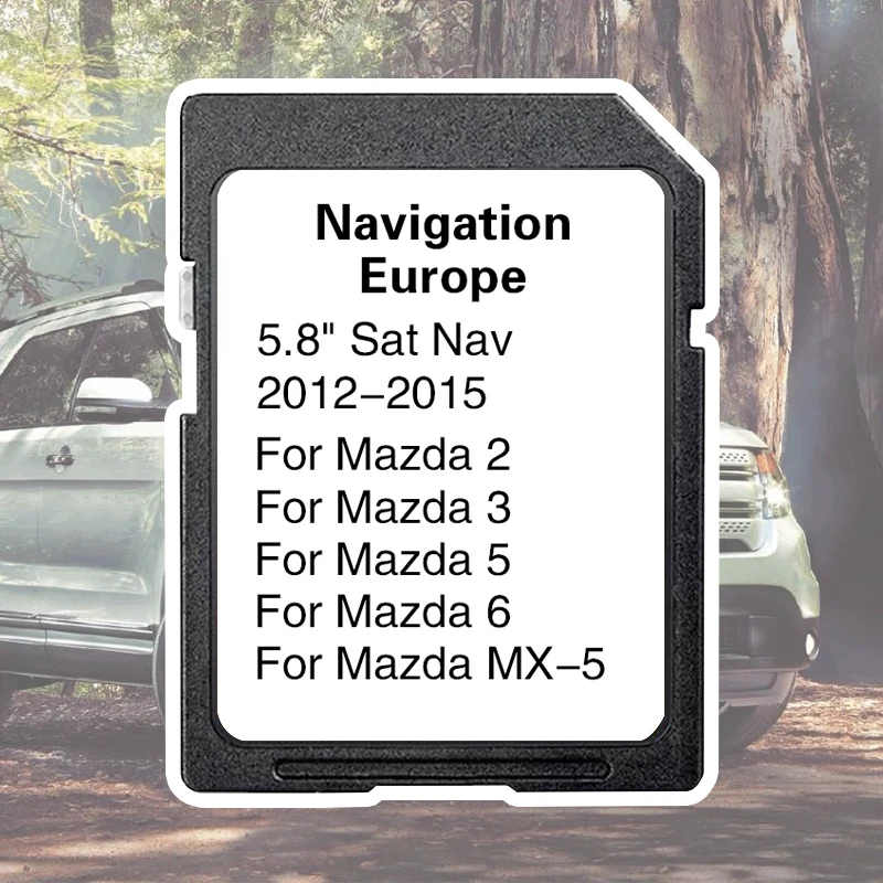 Car Sat Navi AVN1 GPS Card Update Maps Data 8GB 2023 2024 Version Maps EU Britain Navigation SD Card for Mazda 2/3/5/6/MX-5