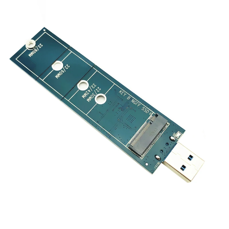 1個M.2 usbアダプタbキーM.2 ssdアダプタusb 3.0ケーブルなしに必要なusb 2280 M2 ssdドライブアダプタngffコンバータssdリーダー