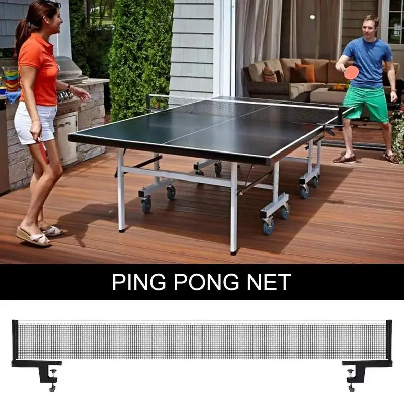 Rete da ping pong caricata a molla con pali Paddle da ping pong e accessori da tavolo da gioco Rete portatile ad alta elasticità per