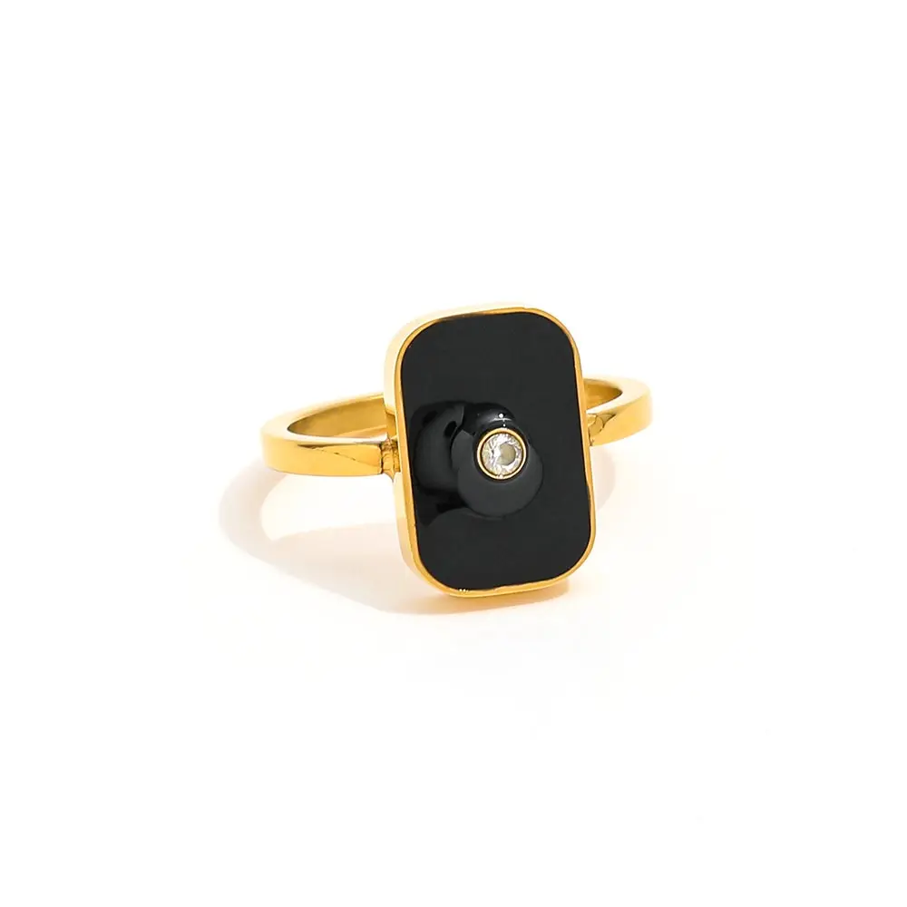 

Joolim High End PVD Symple Fashion Tetragonum Ring for Women Stainless Steel Jewelry Wholesale