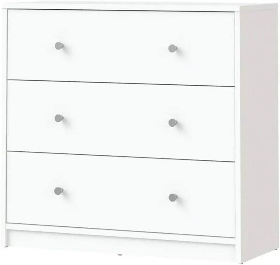 3 Drawer Dressers,Storage Cabinet,Morden Nightstand ,for Closet,Living Room,Hallway,Bedroom,White