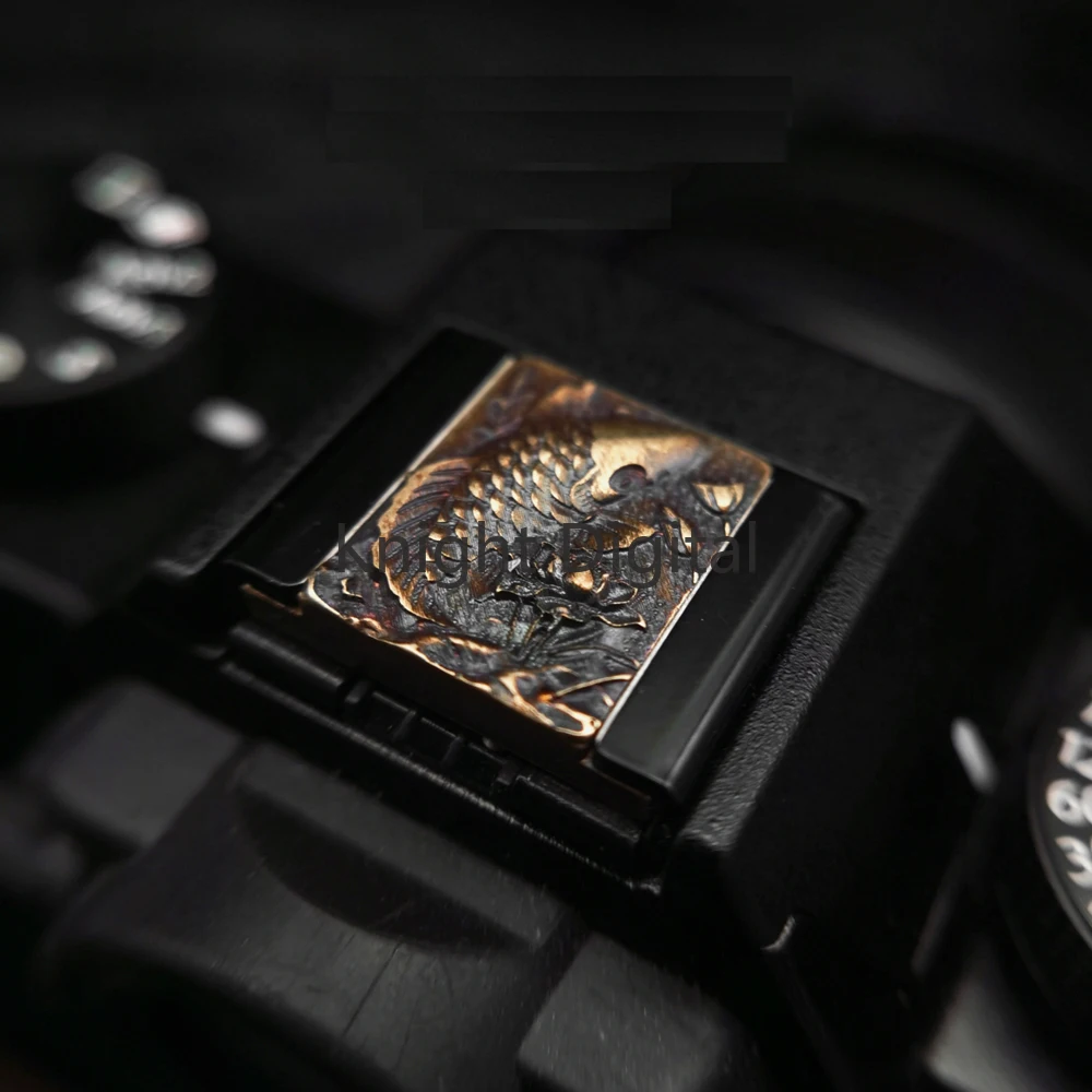 معدن النحاس كاميرا الساخن الباردة غطاء الحذاء غطاء مصراع زر الأسماك لسوني كانون فوجي XT5 XT30 XE4 XH2 نيكون ZF لايكا أوليمبوس