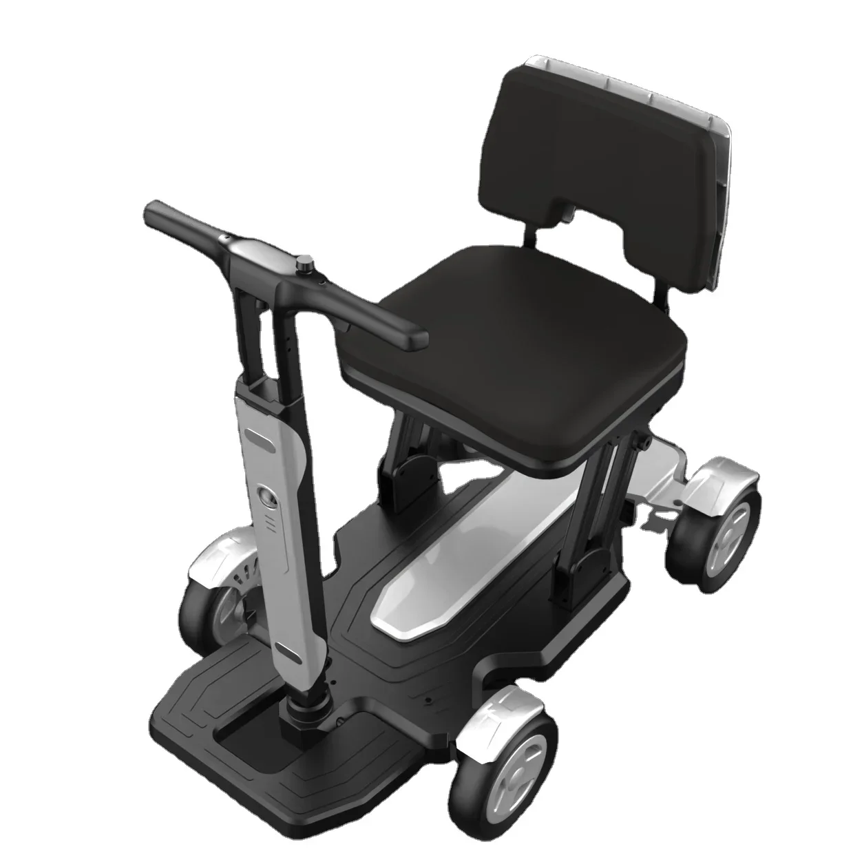 Portable 4-Wheel Electric Mobile Scooter Foldable Lightweight Disabled Elderly Walker