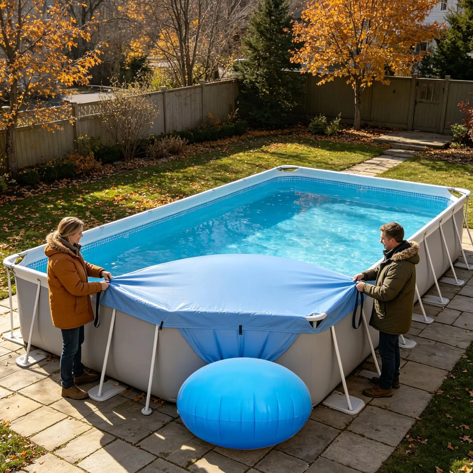 Winter Pool Pillow Winterizing Pool Air Swimming Pillow Winter Closing PVC Ice Equalizer Air Pillow For AboveGround Pool Supply
