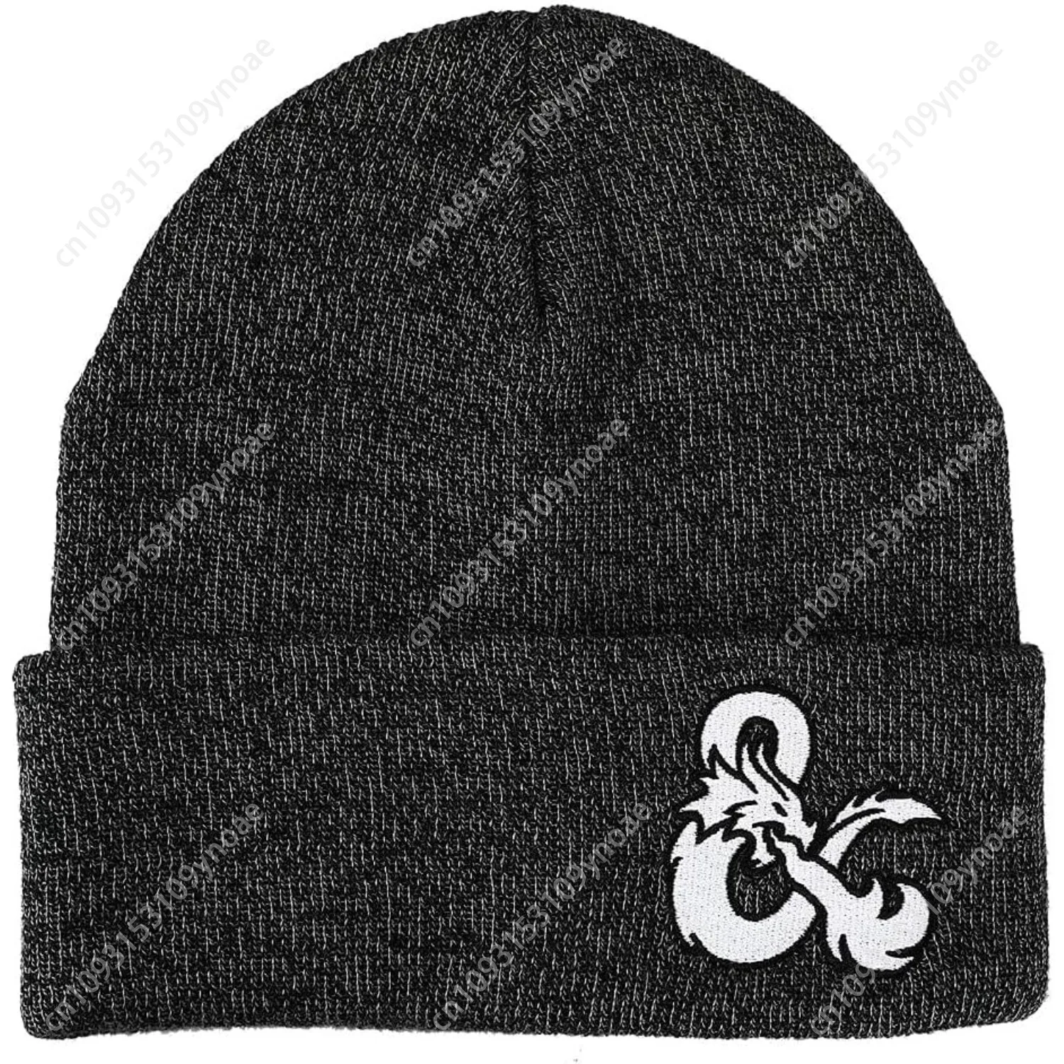 Dungeons Dragons Beanie Hat Game Striped Red Embroidery Logo Knitted Winter Hats Skull Cap Ski Caps Man Women Soft Comfortable