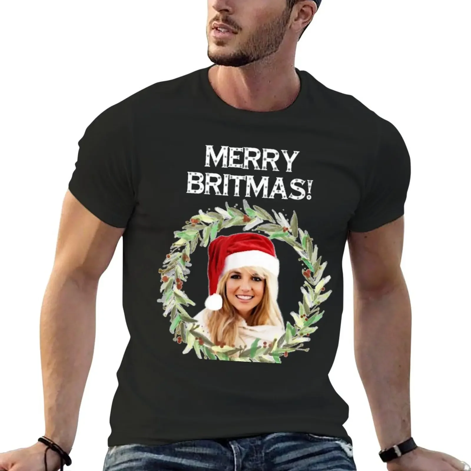 

Merry Britmas A Very Christmas Music Christmas Essential T-Shirt plus sizes hippie clothes mens graphic t-shirts funny